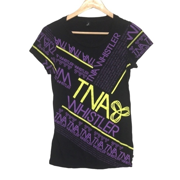 Aritzia Tops - ARITZIA TNA all over graphic tee Whistler sz Medium